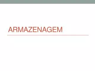 armazenagem