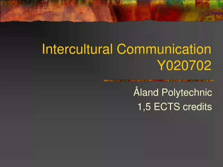 intercultural communication y020702