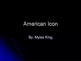 American Icon