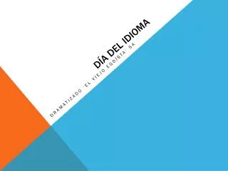 d a del idioma