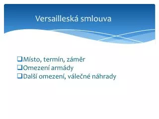 versaillesk smlouva
