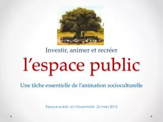 espace public et citoyennet 26 mars 2013