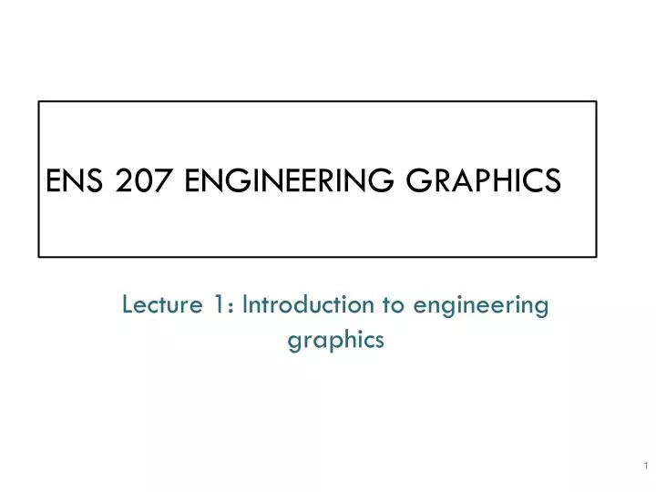 ens 207 engineering graphics