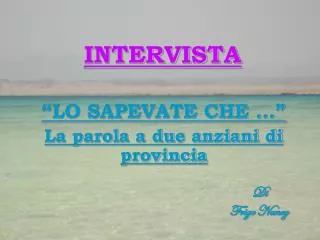 intervista