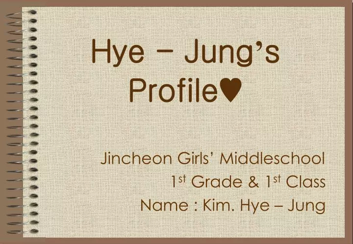 hye jung s profile