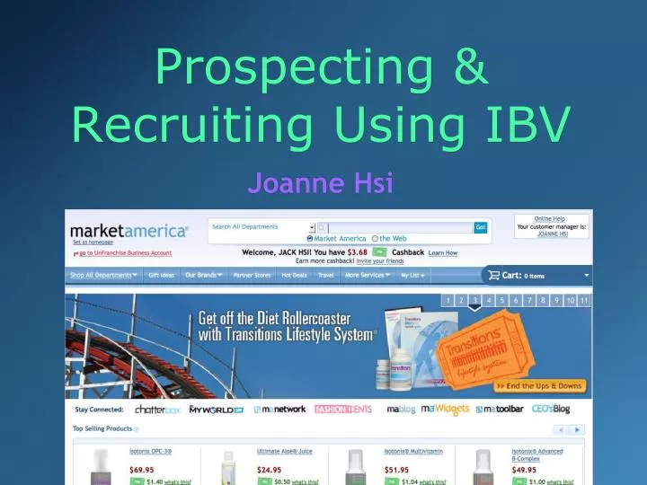 prospecting recruiting using ibv