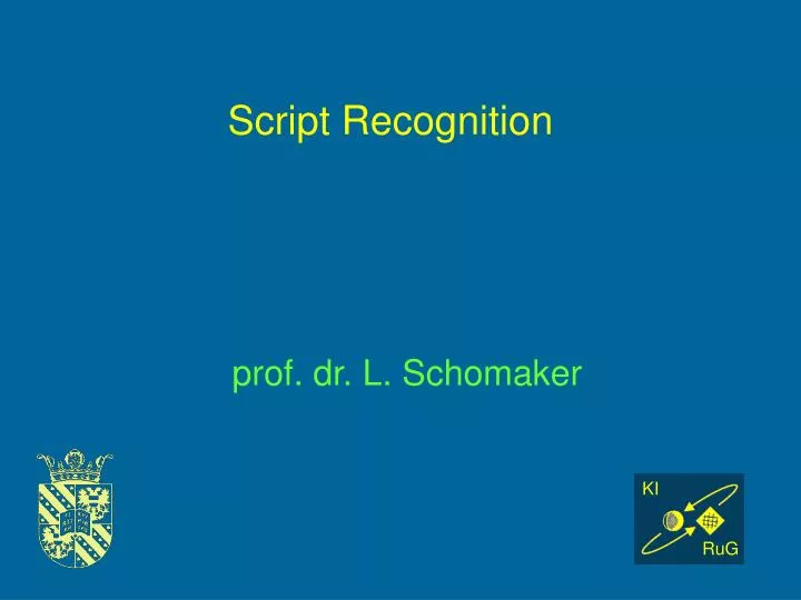 script recognition