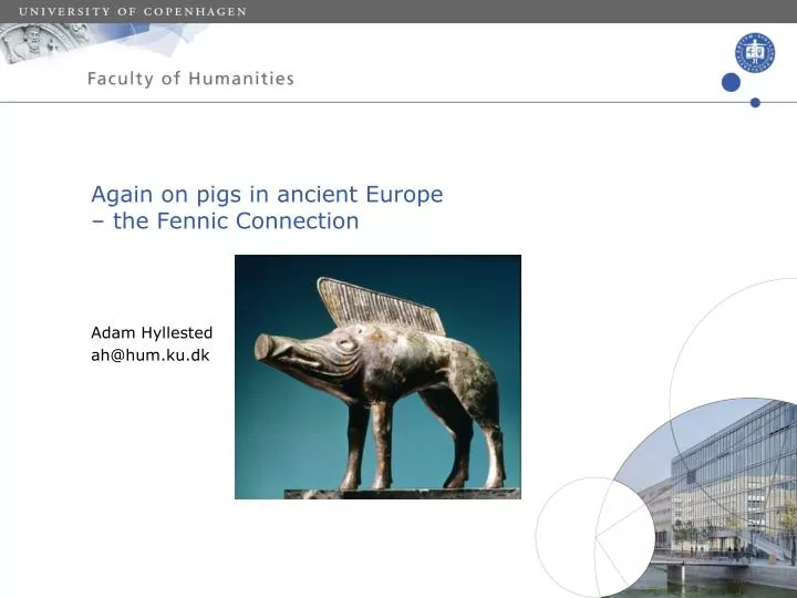 again on pigs in ancient europe the fennic connection