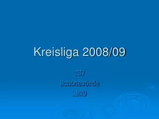 kreisliga 2008 09