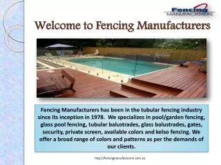 Fencing Manufacturers in Sydney