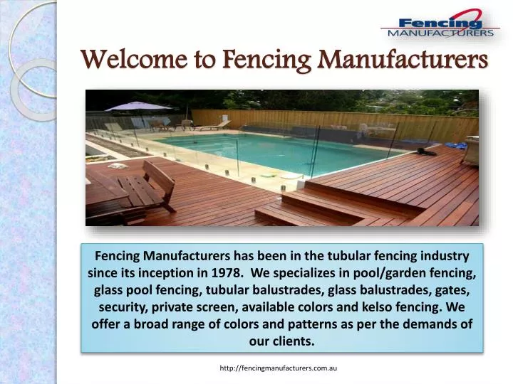 welcome to fencing manufacturers