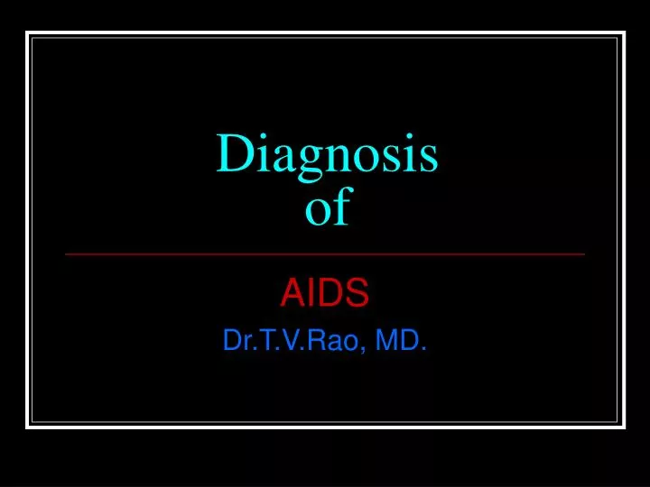 diagnosis of
