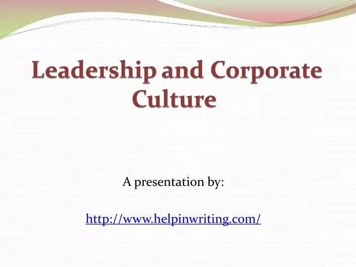 leadership and corporate culture