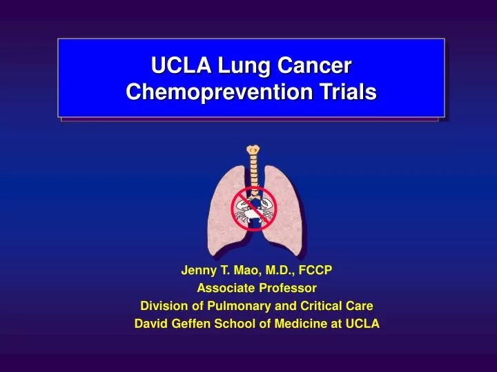 ucla lung cancer chemoprevention trials