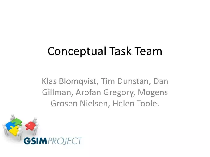 conceptual task team