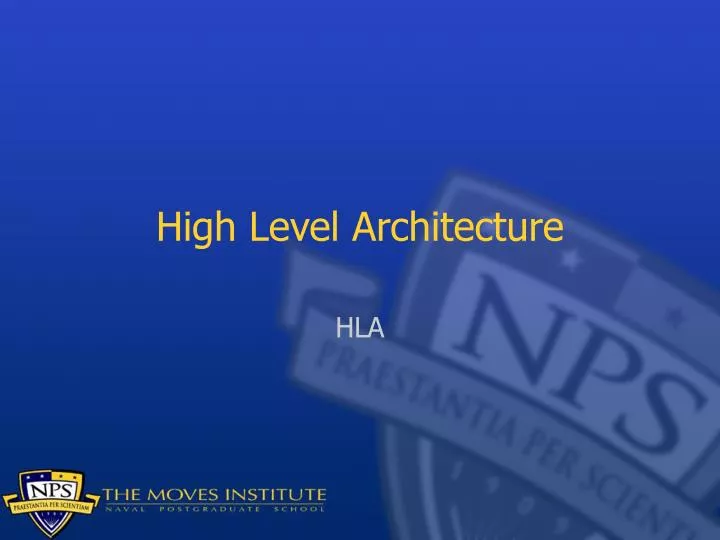 high level architecture
