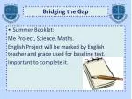 Bridging the Gap: Summer School and Rights-Respecting Education at Sydenham School - slide 1