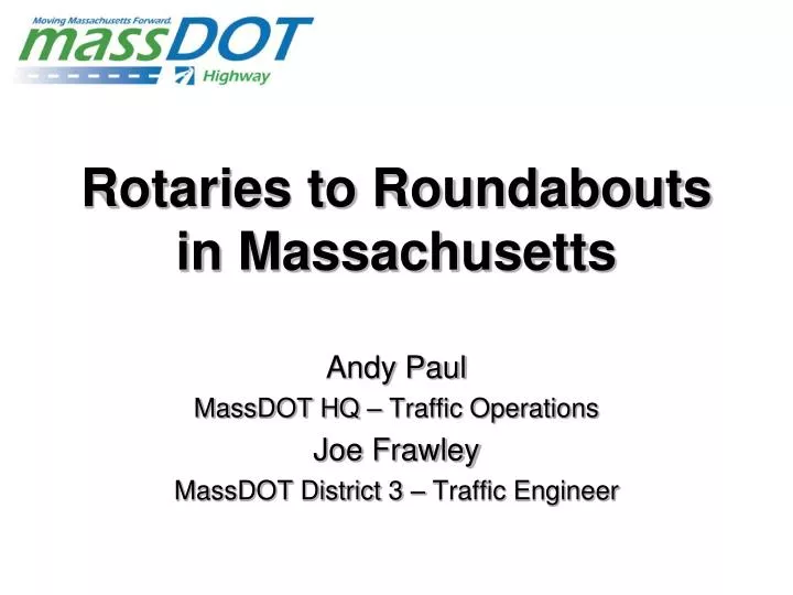 rotaries to roundabouts in massachusetts