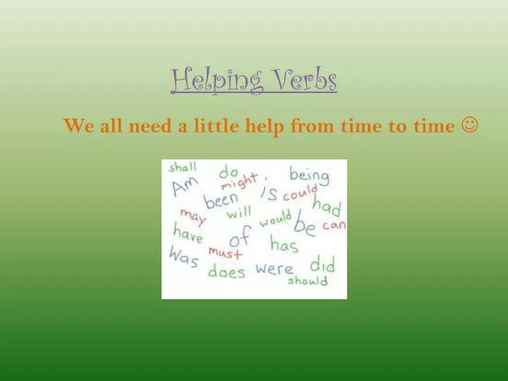 helping verbs