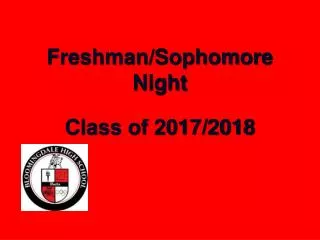 Freshman/Sophomore Night