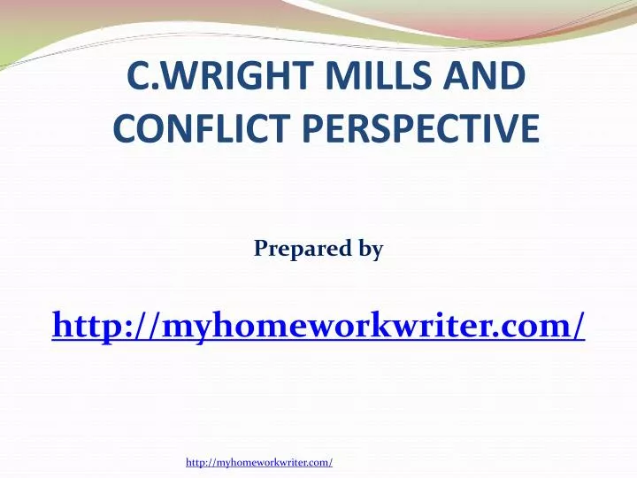 c wright mills and conflict perspective