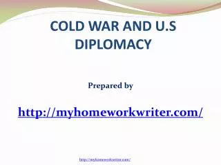 Cold War and the US Diplomacy