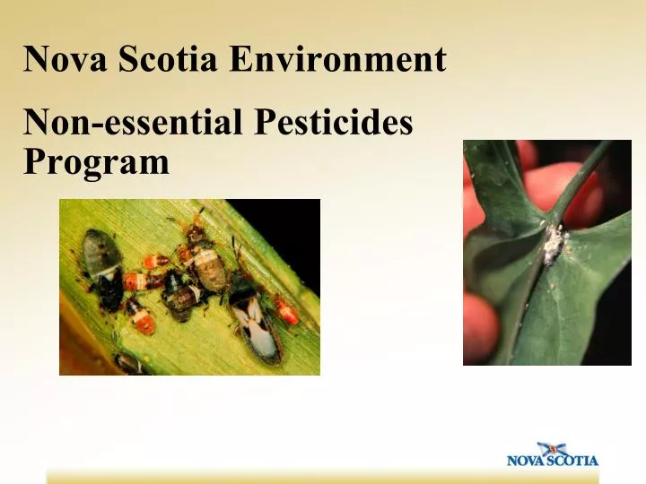 nova scotia environment non essential pesticides program