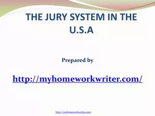 Jury System in the USA