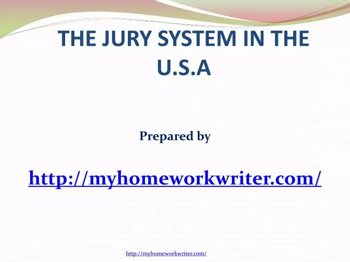 the jury system in the u s a