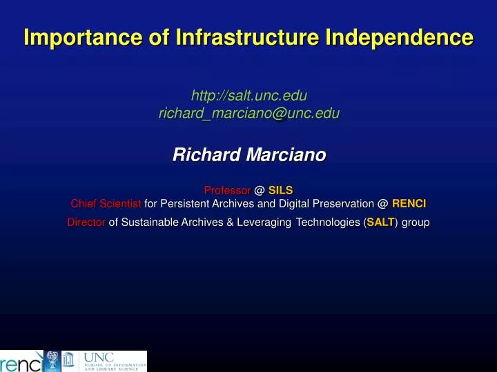 importance of infrastructure independence