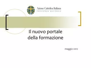 il nuovo portale della formazione