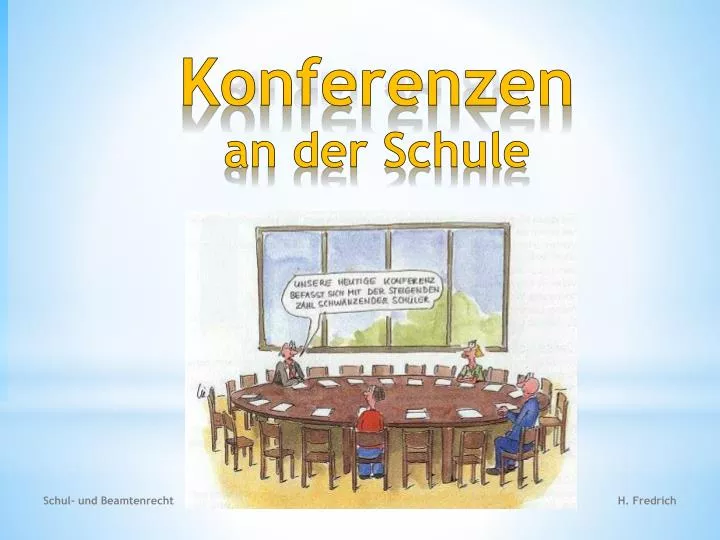 konferenzen an der schule