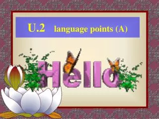 U.2 language points (A)