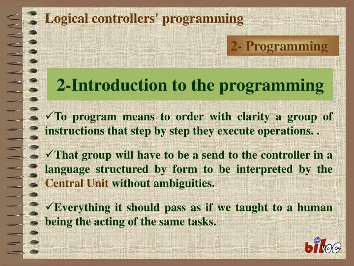 logical controllers programming