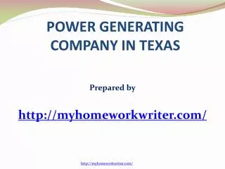 power generating company in texas