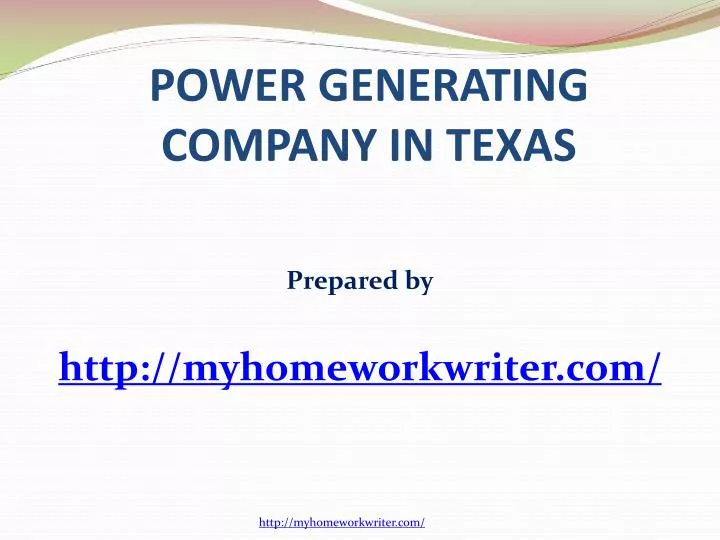 power generating company in texas