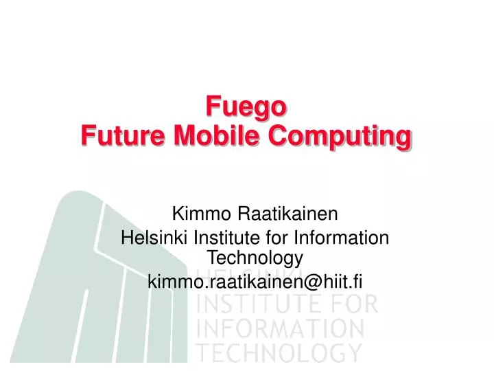 fuego future mobile computing
