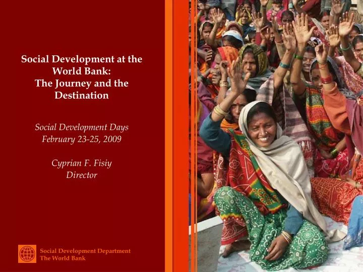 social development at the world bank the journey and the destination