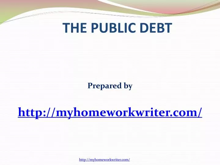 the public debt