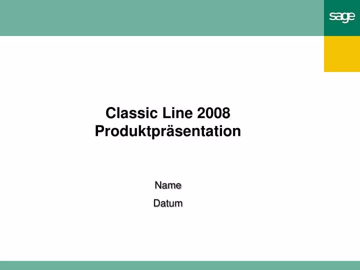 classic line 2008 produkt p r sentation