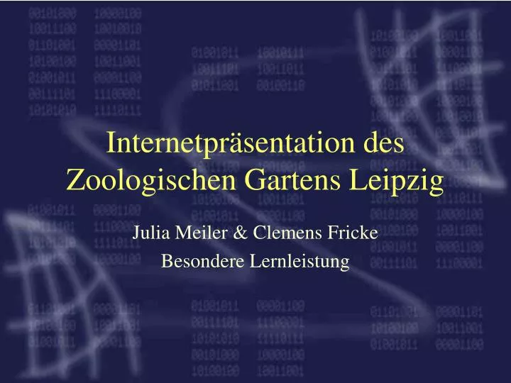 internetpr sentation des zoologischen gartens leipzig