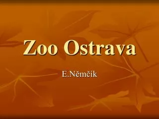 zoo ostrava