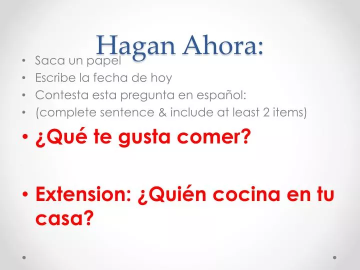 hagan ahora