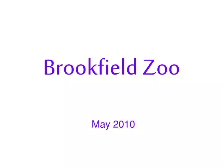 brookfield zoo