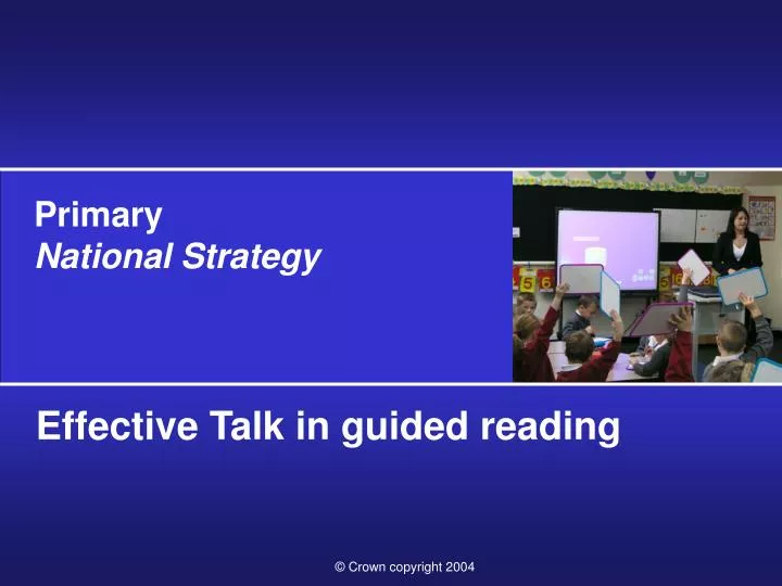 effective talk in guided reading