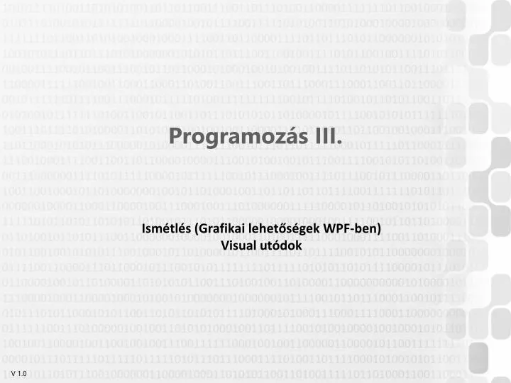 programoz s iii