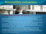 Utilities Contractor, Commercial Plumbing, Water Heater and - slide 1