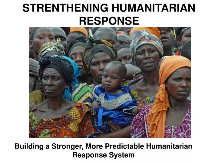 strenthening humanitarian response