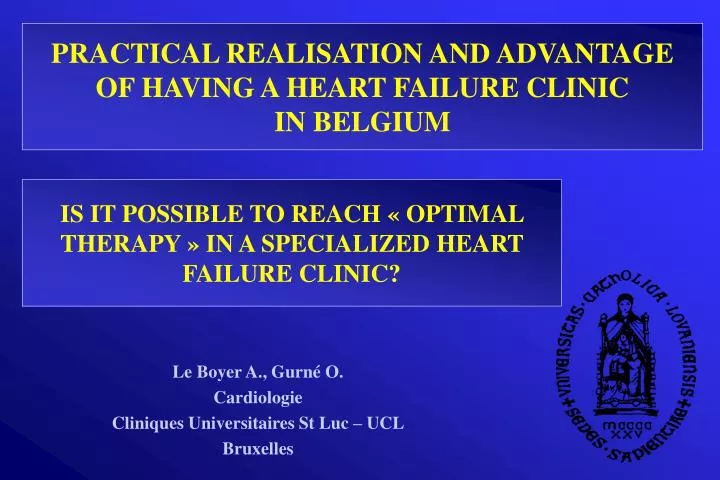 is it possible to reach optimal therapy in a specialized heart failure clinic