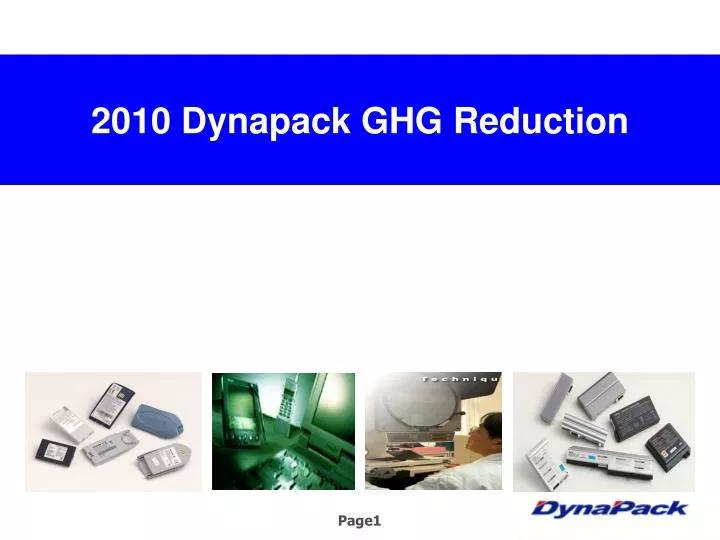 20 10 dynapack ghg reduction
